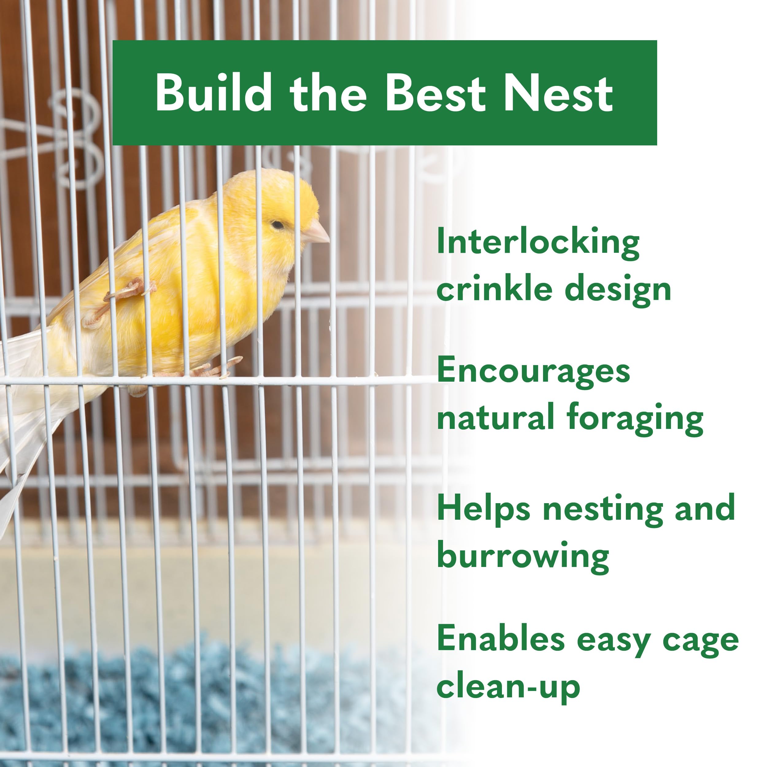 ECO BEDDING 99% Dust Free Paper Bedding for Small Pets and Birds, Blue, 3 lb (Expands to 60 L)